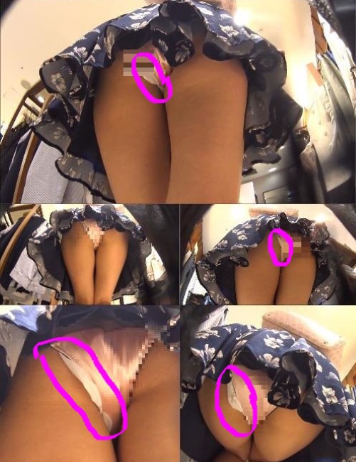 天使の羽発見。。。生理中のＪＤかわい子ちゃんパンチラ盗撮