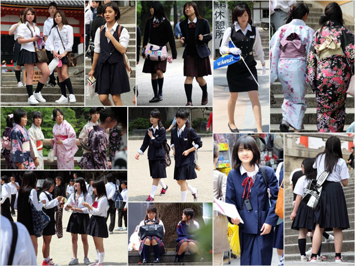 sel117_1 セーラー服の○学生にうっとり♪ショッピング街でパンツ見放題