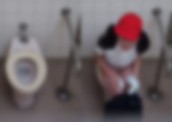 S〇生の体育祭トイレを斜め上から