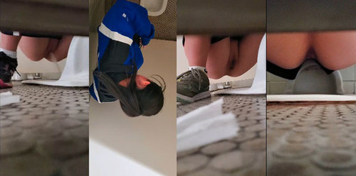 陸上部 トイレ 前から後ろから 空爆も！！MUMOからおしっこが