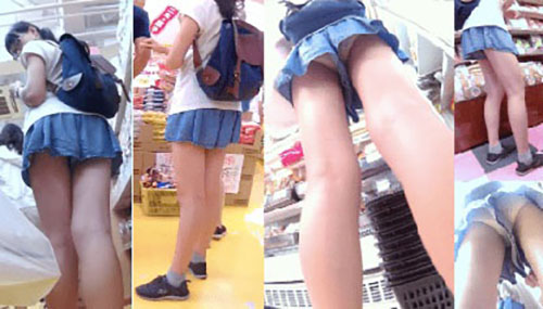 無意味な超ミニキュロットからの純白