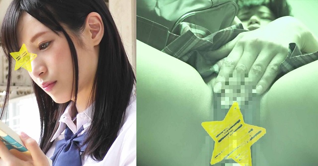 透明感抜群の読書美女を痴漢