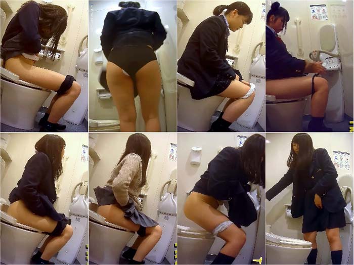 【制服6人】みんなかわうぃ～♪　若い娘の個室観察