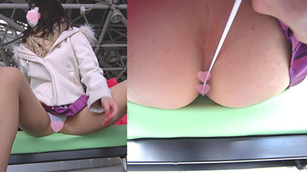 痴女さん見せつけオナニーで興奮して股間にシミ!