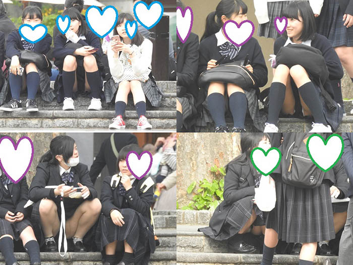 普段からＭ字パンチラ？（ＦＨＤ）お座りＫちゃん！！大変です！！パンツが見えてますよ特別編３