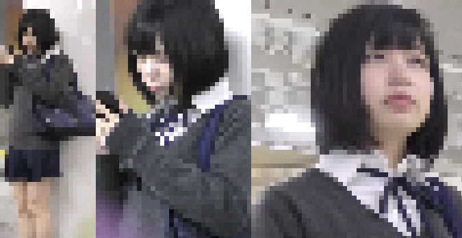 JC最恐痴漢♥パンツから大量のお漏らし♥制服色白美少女♥